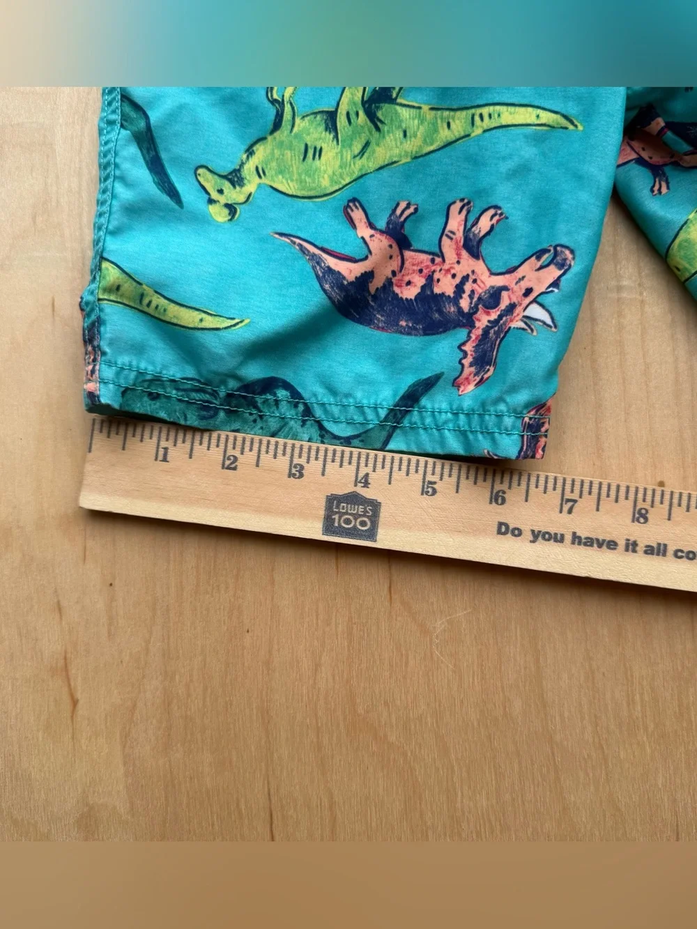 Carter's Kid Dinosaur Swim Trunks Bottoms Shorts Blue size 5 / 5A